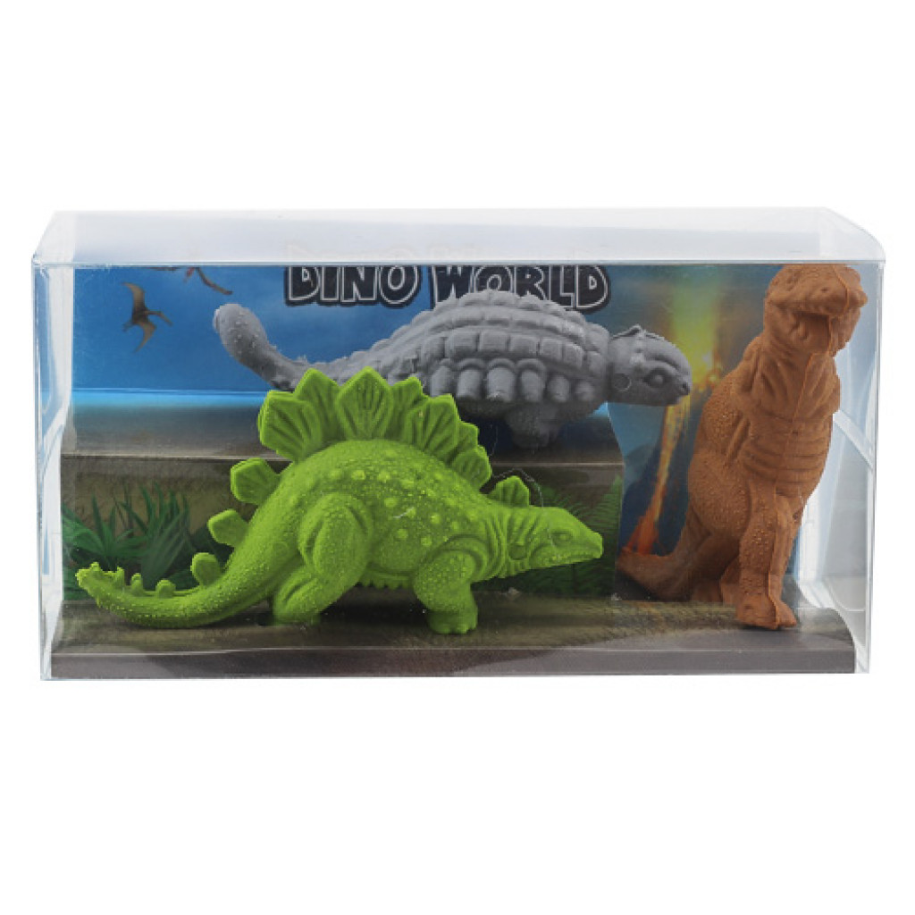 Dino World ASST | Sada figúrok dinosaurov - Stegosaurus, T-Rex, Ankylosaurus